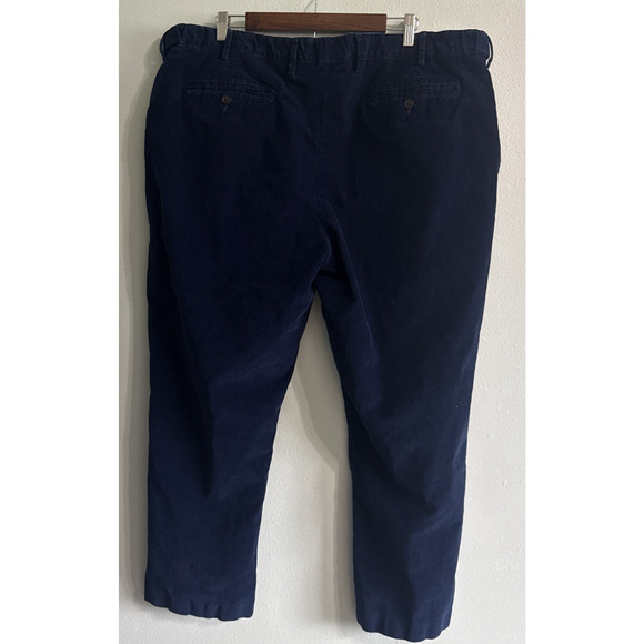 Lands End Men's Traditional Fit Stretch Navy Corduroy Dress Pants 46x30 - Picture 3 of 5